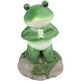 thumbnail image 1 of ERDS-Praying Frog Statue, Religious Novelty Decor, 4 x 2 x 6 Inches, 1 of 4