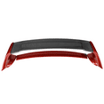 thumbnail image 2 of Ikon Motorsports Compatible with 06-11 Civic MU RR Carbon Top Painted Trunk Spoiler Painted #YR557P Habanero Red Pearl, 2 of 5