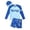 Z18-Blue, variant on MUXiin Boys Swim Sets Rash Guard Long Sleeve Little Boys Bathing Suit Swimsuit Toddler Boy Swimwear Graphic Print Quick Dry Breathable Sun Protective Bathing Suits for 2-3 Years