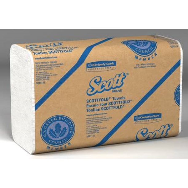 Paper Towel Scott Item Number 01980CS 9.4 X 12.4 Inch 25 Packs / Case