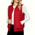 thumbnail image 6 of Hfnxid Puffer Vest for Women Quilted Sleeveless Hooded Jackets Zip Up Warm Vests Casual Daily Work Gilet, 6 of 8
