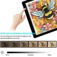 thumbnail image 4 of TOHETO A4 Light Pad Light Acrylic Panel Copy Board Tracking Pad for Diamond Painting Sketch Animation Sketching Weeding Vinyl X-ray Viewing, 4 of 11