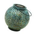 thumbnail image 3 of Blue Solar Powered Iron Lantern for Outdoor Illumination Hanging Garden Light, 3 of 5