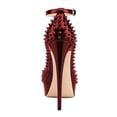 thumbnail image 3 of XYD Women's Peep Toe Strap Buckle Studded Pumps Platform Stilettos Super High Heels Sexy Nightclub Dress Shoes Size 7 Red, 3 of 4
