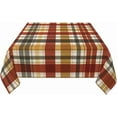 thumbnail image 3 of Fall Square Tablecloth 52x52 Inch Autumn Checkered Plaid Table Cloth Square Farmhouse Fall Table Cover Holiday Tablecloth for Home Kitchen Dinning Parties Picnic Tabletop Decor, 3 of 6