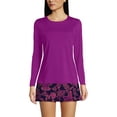 thumbnail image 3 of Lands' End Women's Crew Neck Long Sleeve Rash Guard UPF 50 Sun Protection Swim Tee, 3 of 3