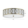 thumbnail image 4 of JONATHAN Y Aria 3-Light 15.5" Metal LED Flush Mount, Brass, 4 of 11