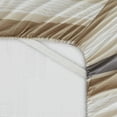 thumbnail image 4 of Clara Clark Printed King Sheet Set - Shrinkage and Fade Resistant- 6 Piece Soft Deep Pocket Bed Sheets - 1 Fitted Sheet, 1 Flat Sheet, 2 Pillowcases and 2 Pillow Shams - King, Multi Stripe, 4 of 4
