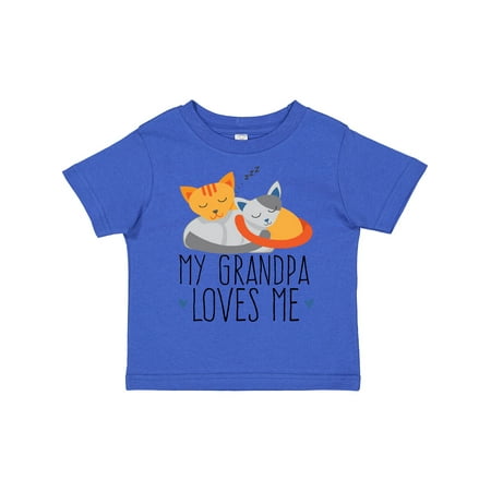

Inktastic My Grandpa Loves Me Gift Toddler Boy or Toddler Girl T-Shirt