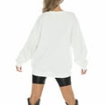 thumbnail image 2 of Women's Gameday Couture White Minnesota Golden Gophers Fair Catch Pullover Sweatshirt, 2 of 3