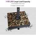 thumbnail image 4 of PURPLE LEAF Patio Umbrella Base WK4500 with 4 Lockable Wheels 1100 lbs High Capacity Heavy-Duty Cantilever Offset Steel Umbrella Base Weighted Base For 11 x11FT,13FT, 4 of 6
