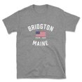 thumbnail image 1 of Bridgton Maine Patriot Men's Cotton T-Shirt, 1 of 1