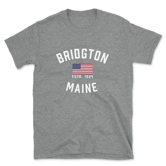 Bridgton Maine Patriot Men's Cotton T-Shirt