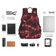 thumbnail image 4 of Yiaed Red Line Print Lightweight Backpack Travel Backpacks Hiking Daypack for Women Men, 4 of 5