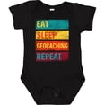 thumbnail image 3 of Inktastic Geocacher Adventure Eat Sleep Geocaching Repeat Boys or Girls Baby Bodysuit, 3 of 5