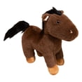 thumbnail image 3 of Caballo de peluche, juguete de peluche, figuras de animales de peluche, divertido adorno suave, almohada para abrazar S café, 3 of 9
