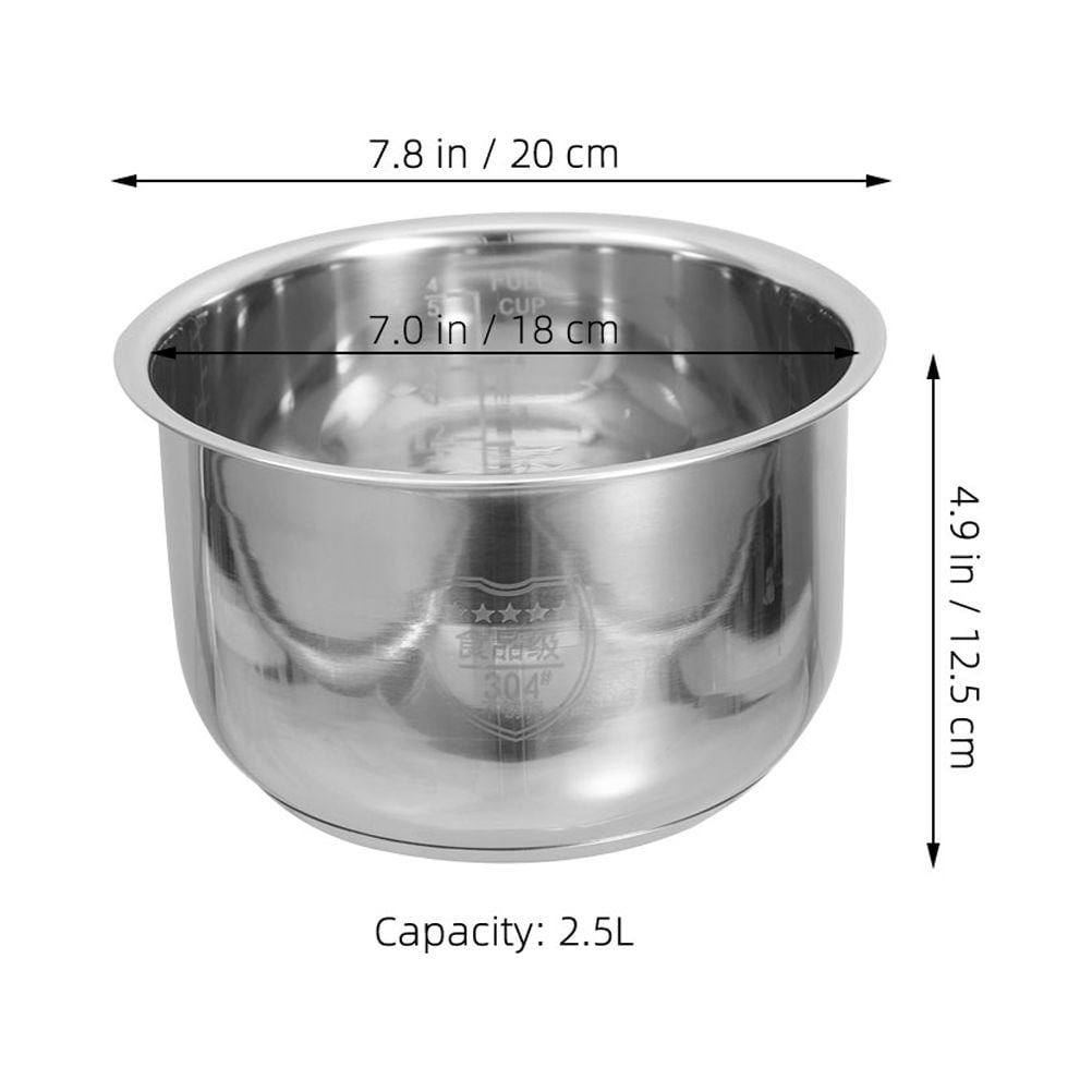 Inner Cooking Pot Universal Inner Pot Stainless Steel Inner Pot