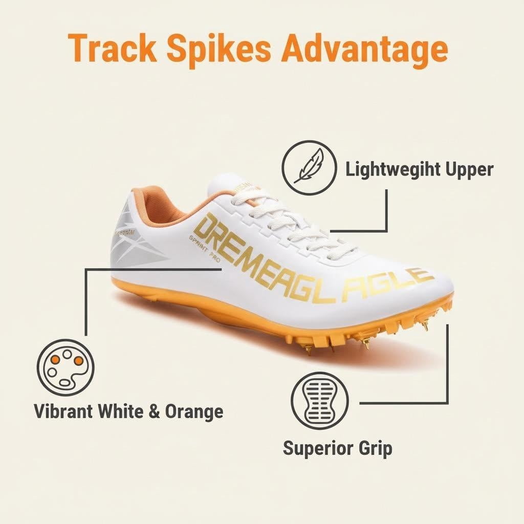 Track and Field Running Spike Shoes for Men, Women, Boys and Girls, Unisex