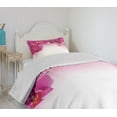 thumbnail image 4 of Ambesonne Spa Quilted Bedspread Set 2 Pcs, Exotic Orchid Feng Shui, Twin Size, Multicolor, 4 of 6
