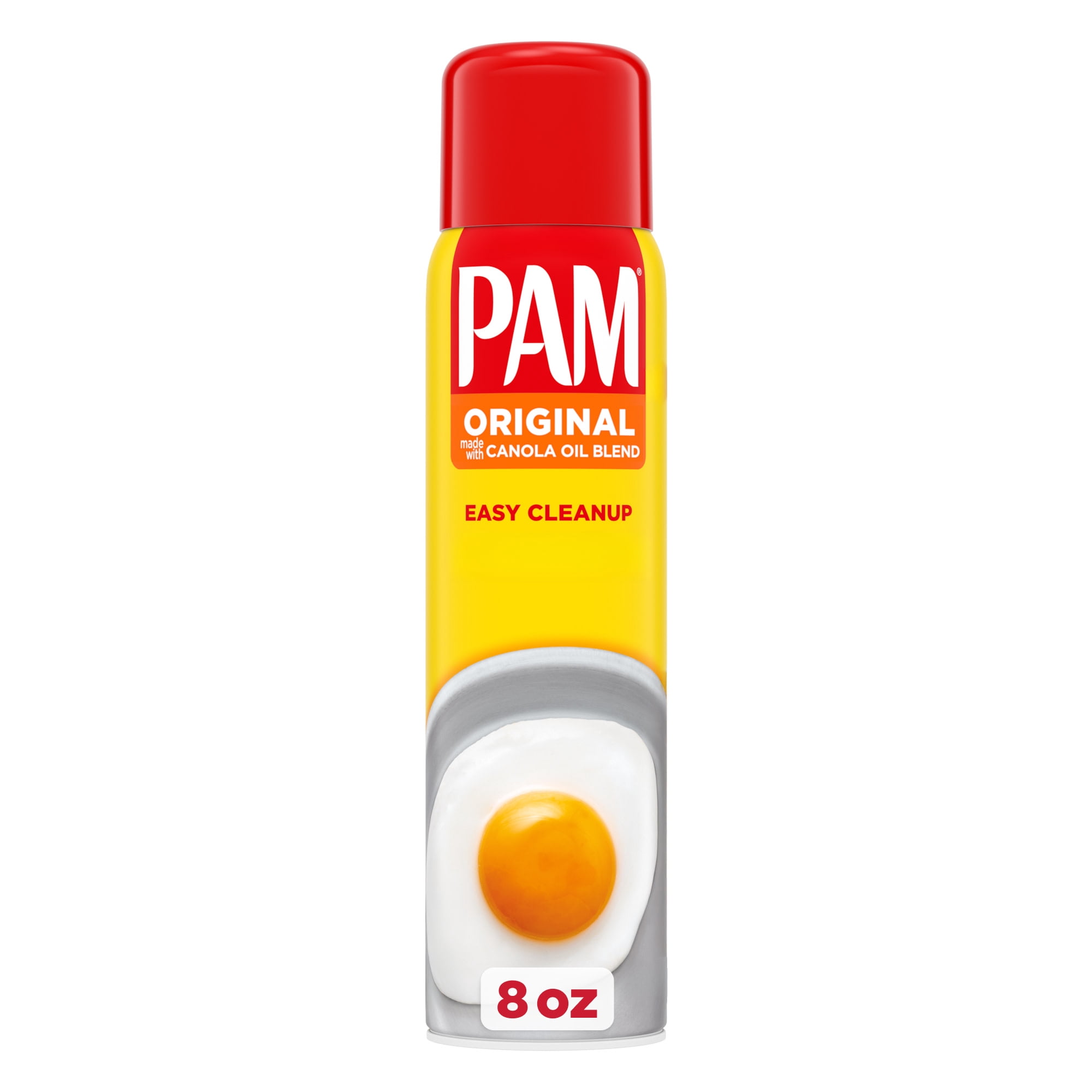 PAM Original Non-Stick Cooking Spray, Canola Oil Blend, Great for Air Fryer, Baking & Grilling, 8 oz.
