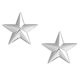 thumbnail image 1 of 1 par de broches elegantes de estrella para hombre y mujer, para cuello de camisa, ramillete, insignias de fiesta Plata, 1 of 9