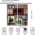 thumbnail image 2 of Cabin Retro Curtains Rustic Lodge Window Treatments, Bear Deer Moose Wild Animals Curtains for Living Room, Plaid Check Adventure Farmhouse Drapes 2 Panel Sets,42x54 Inch, 2 of 6
