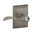 thumbnail image 4 of SCHLAGE F51A Accent with Addison Rose Keyed Entry Lock C Keyway with 16211 Latch 10063 Strike Antique Brass Finish, 4 of 6