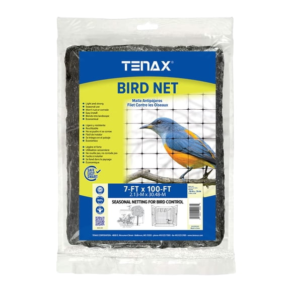 Red Tenax 2A220063 negra de 2,1 m x 30,5 m, estable a los rayos UV