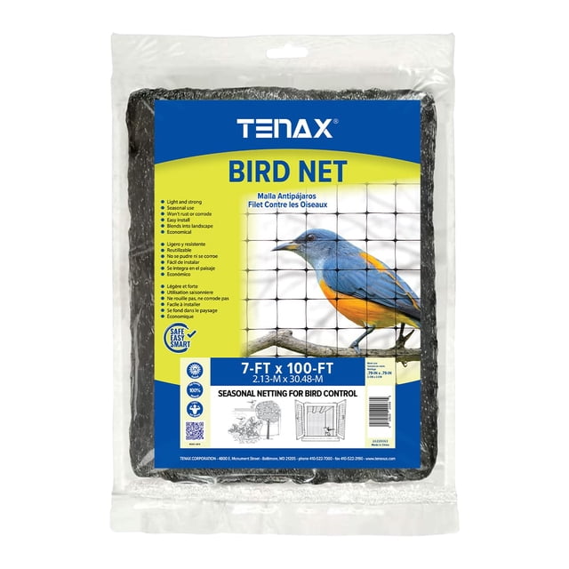 Red Tenax 2A220063 negra de 2,1 m x 30,5 m, estable a los rayos UV