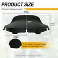 thumbnail image 4 of Motorcycle 8" Black Windshield Fairing Windscreen For Harley Electra Street Glide FLHX Touring 1996-2013, 4 of 5