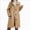 A244-Bronze, variant on 6-7 Years Little Girls Wool Coat Long Button Down Lapel with Pockets Winter Outerwear