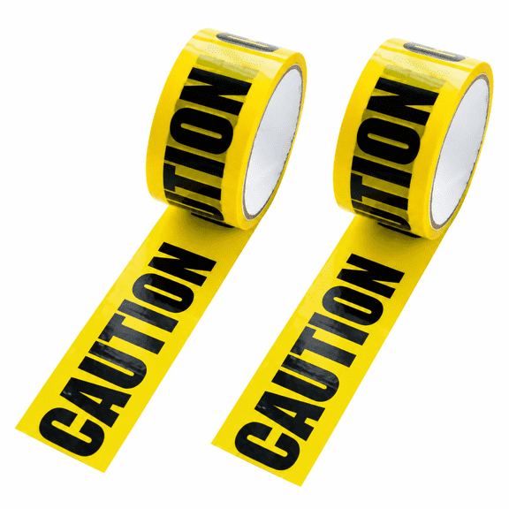 2 PCS 16ft Halloween Caution Tape, Warning Barrier Tape for Halloween Decorations Outdoor Indoor,Party Prop for Haunted House Yard Porch Fence Door Halloween Party Decor