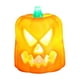 thumbnail image 2 of Farol de calabaza de Halloween | Decoración con luz de vela LED | Lanterna Electrónica Luminosa | Plástico naranja | Reutilizable | 1 Lámpara | 7,5x5x5cm | Decoración de la fiesta, 2 of 6