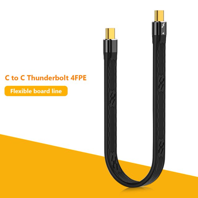 Cable de carga rápida de 40 Gbps PD100W tipo C a tipo C para Thunderbolt 4 (22 cm)