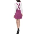 thumbnail image 4 of Allegra K Women's Straps A-Line Corduroy Mini Pinafore Overalls Skirt, 4 of 7