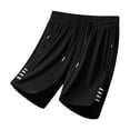 thumbnail image 3 of CQONEPT Mens Athletic Shorts Big and Tall Gym Pocket Shorts Quick Dry Lightweight Workout Basketball Drawstring Tennis Pant Black 3XL, 3 of 6