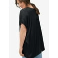thumbnail image 2 of ellos Women's Plus Size Oversized Linen-Blend Tunic, 2 of 2