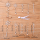thumbnail image 4 of Juego de 10 Adornos Navideños de Cristal Acrílico: Copos de Nieve Brillantes y Carámbanos para Árboles y Candelabros, 4 of 5