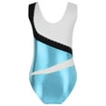 thumbnail image 2 of CHICTRY Kids Girls Sleeveless Ballet Leotard Gymnastics Workout Athletic Unitard Bodysuit Blue 8, 2 of 5