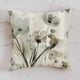 thumbnail image 4 of Fundas de almohada con diseño floral gris y verde azulado, 45,7 x 45,7 cm, diseño de acuarela, para sofá, estilo rústico, abstracto, moderno, juego de 4, 4 of 5