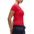 thumbnail image 4 of CRZ YOGA Softembrace Workout Tops for Women Soft Athletic Yoga Shirts Basic Short Sleeve T-Shirt, 4 of 7