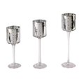 thumbnail image 1 of Candelabro de cristal de 3 uds, portavelas cónico para decoración del hogar, candelabro para chimenea, soporte para velas de fiesta y cena, portavelas estrellas plateadas, 1 of 8