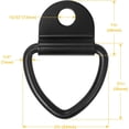 thumbnail image 2 of Anclajes de amarre para remolque, almacén, barco, 10 piezas de pernos de anillo en V de acero resistente, accesorios para camionetas (negro), 2 of 5