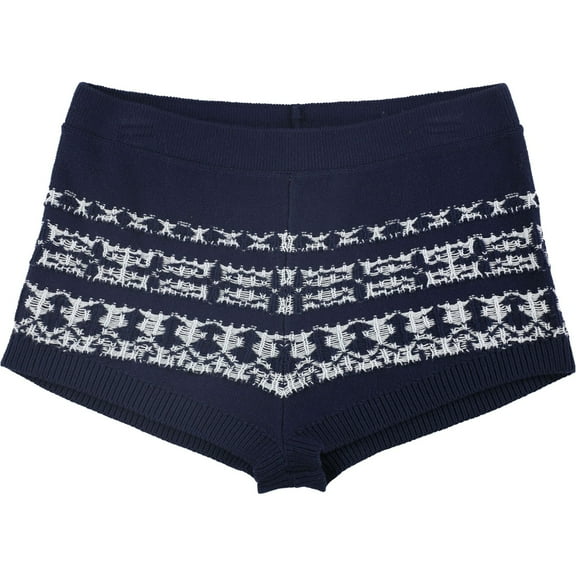 Free People Womens Cabin Day Pajama Shorts, Blue, Medium