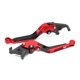 thumbnail image 4 of 2 piezas Palancas de freno izquierda derecha de motocicleta Accesorios de modificación de motocicleta Pit Dirt Motocross Piezas de repuesto para YAMAHA NMAX 155 2015-2021 Rojo, 4 of 12