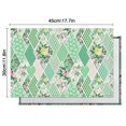 thumbnail image 5 of Pioneer Flower Floral Print Pattern Summer Placemats Table Placemats Set Of 6-Linen Kitchen Washable Placemats Table Mats 12x18 Inch Non-Slip Heat Resistant, 5 of 5