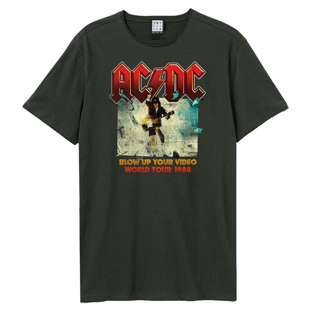 Amplified - Camiseta Blow Up Your Video AC/DC para Adultos Unisex (Carbón)