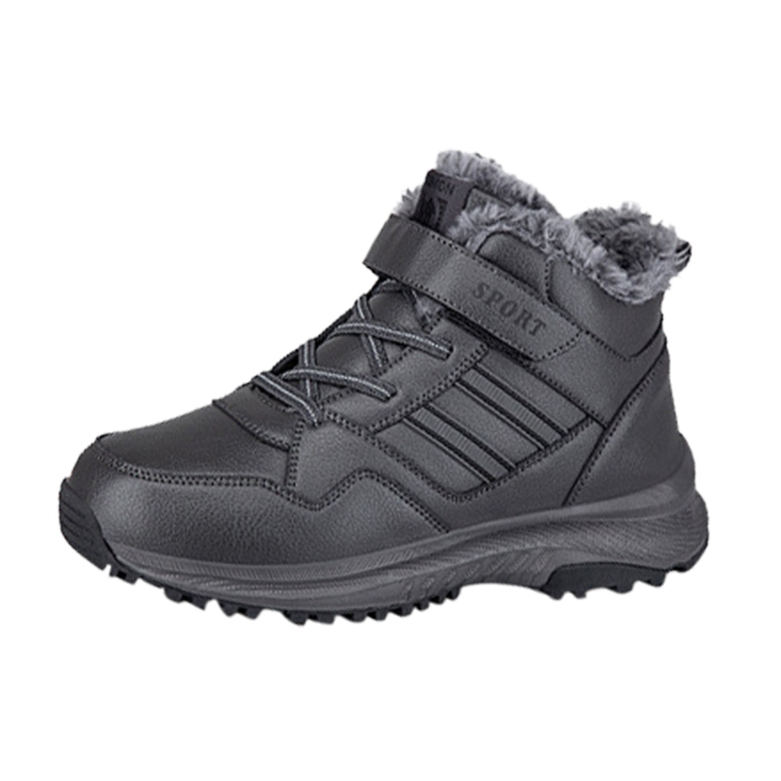 Bottines Hiver Femme Imperméables à Lacets - Soutien Voûte Plantaire, Semelle Antidérapante, Coupe Large - 2