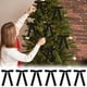 thumbnail image 4 of Set de decoraciones de lazos de terciopelo para árbol de Navidad de 6 | Lazos navideños suaves y de textura sedosa para árbol, coronas, guirnaldas | Elegantes adornos festivos de envolvente para, 4 of 6