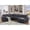 Dark Gray, variant on Alexent 5-Seat Modern Fabric Sleeper Sectional Sofa with Storage Gray